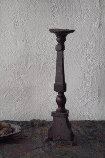 フランス 木製燭台-antique french wood candle stand