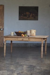晒しのフレンチテーブル-antique french table