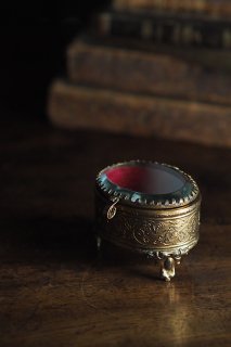 リングジュエリーケース-antique glass jewelry box