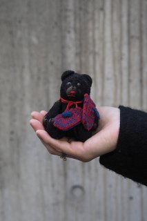 ドリーミング クロクマ-vintage small teddy bear