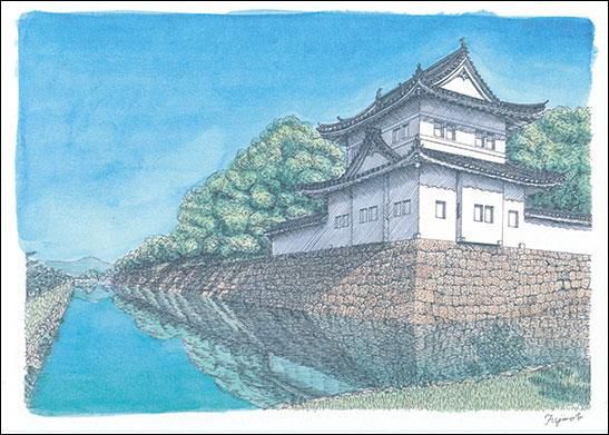 アートカードNo.109 スケッチ 二条城 - 山口青旭堂オンラインショッ