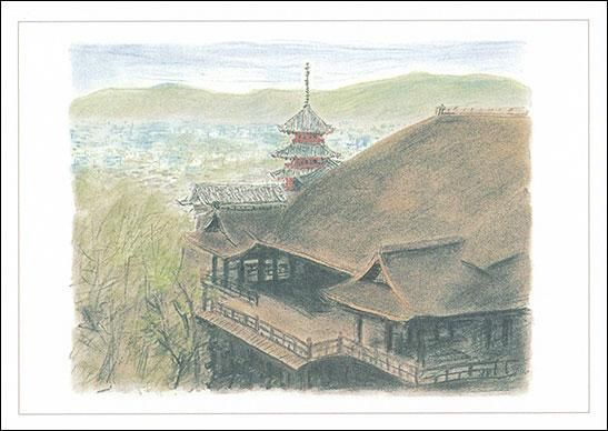アートカードno 111 スケッチロマン 清水寺 山口青旭堂オンラインショッ アートカードno 111 スケッチロマン 清水寺 山口青旭堂オンラインショッ