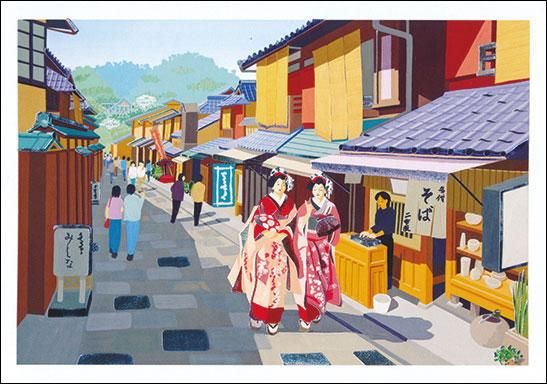 アートカード イラスト 二年坂 山口青旭堂オンラインショッ