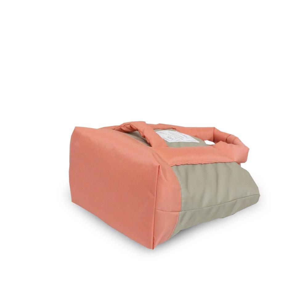 完売しました 6002-113 パフトート BEIGE×SALMON 税込2970円 完売しました 6002-113 パフトート BEIGE×SALMON 税込2970円