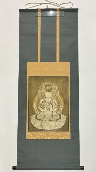 「栂尾高山寺 国宝 仏眼仏母像」複製掛軸 便利堂 1幅|掛け軸 仏教美術 栂尾 高山寺 国宝 仏眼仏母像 (複製掛軸)｜便利堂印刷 軸総寸約