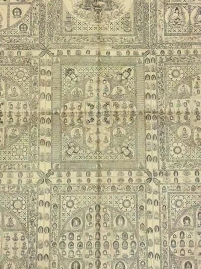 「両界曼荼羅（子島寺蔵本） 大正新修大蔵経図像第十二巻別刷附録」2枚 両界曼荼羅(子島寺蔵本) 大正新修大蔵経図像第十二巻別刷附録｜サイズ