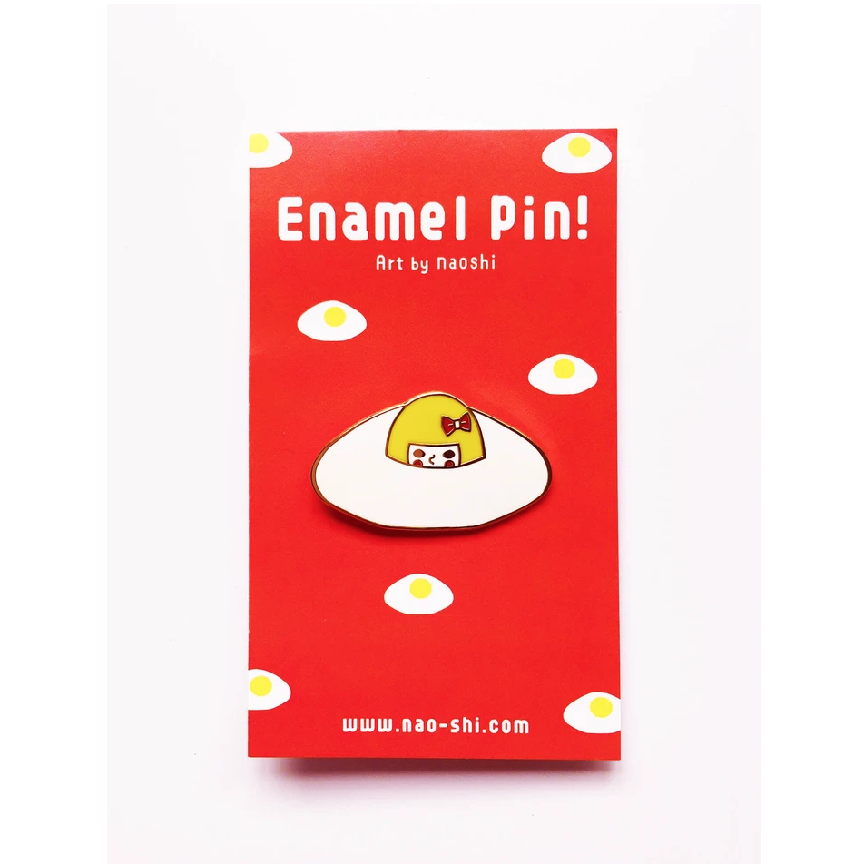 Enamel Pin -Escape to sunny side up egg- エナメルピン ( 目玉焼きへの逃避 )