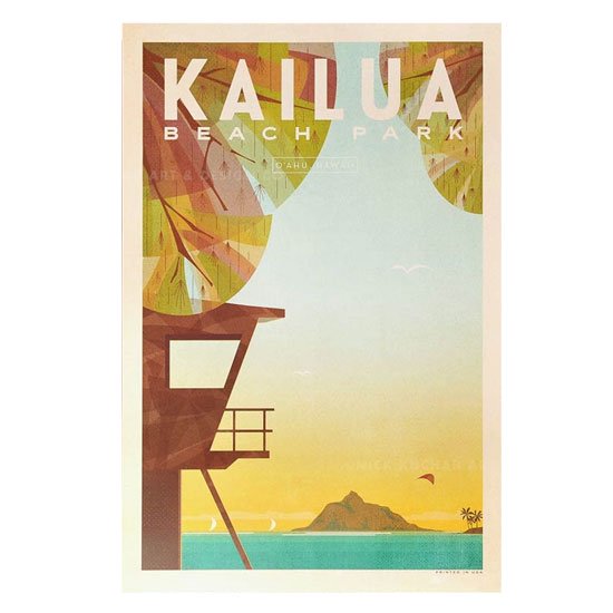 Nick Kuchar ニック カッチャー Retro Hawaii Travel Print 12