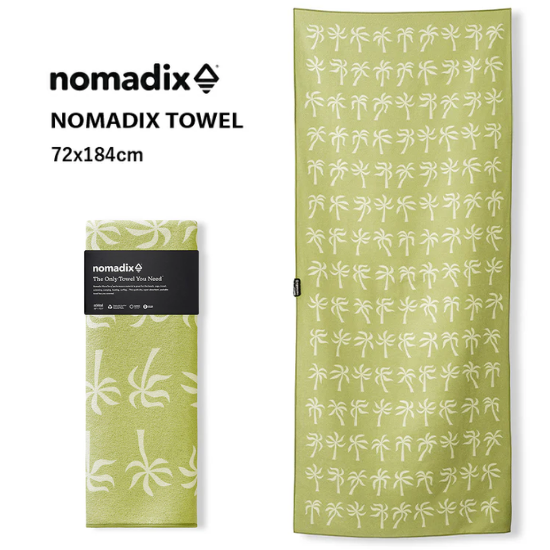 <img class='new_mark_img1' src='https://img.shop-pro.jp/img/new/icons1.gif' style='border:none;display:inline;margin:0px;padding:0px;width:auto;' />NOMADIX <br>TOWEL <br>Breezy Palms/Olive<br>