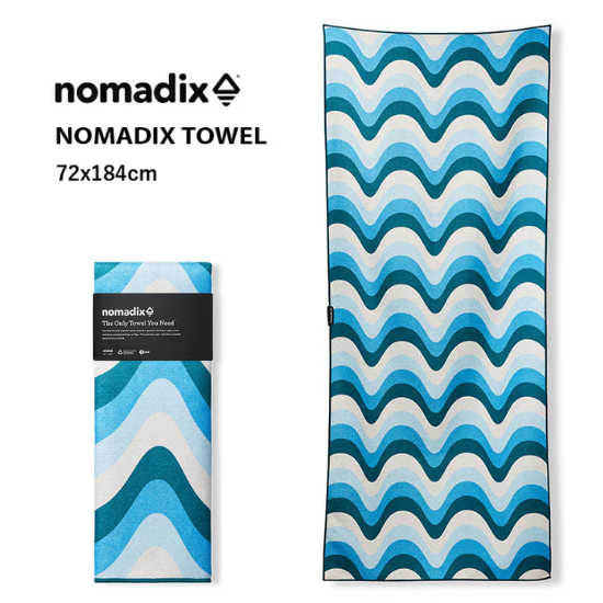 <img class='new_mark_img1' src='https://img.shop-pro.jp/img/new/icons1.gif' style='border:none;display:inline;margin:0px;padding:0px;width:auto;' />NOMADIX <br>TOWEL <br>Wave Blue<br>