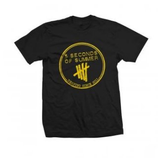 5 SECONDS OF SUMMER Yellow Derping Stamp, Tシャツ
