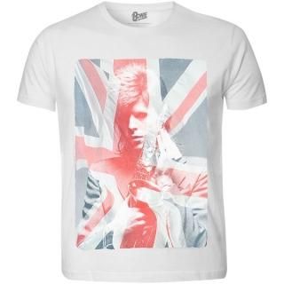 DAVID BOWIE Union Jack & Sax (Sublimation Print), T