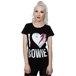 DAVID BOWIE I Love Bowie, レディースTシャツ