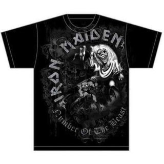 IRON MAIDEN Number of the Beast Grey Tone, T