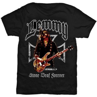 LEMMY Iron Cross Stone Deaf Forever, Tシャツ