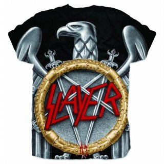 SLAYER Silver Eagle With Sublimation Printing, Tシャツ