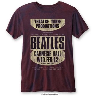 THE BEATLES Carnegie Hall with Burn Out Finishing Red, T
