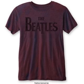 THE BEATLES Drop T Logo (Burn Out) Pur, T