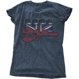 THE BEATLES Guitar & Flag with Snow Wash Finishing, ǥT