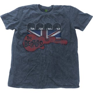 THE BEATLES Guitar & Flag with Snow Wash Finishing, T