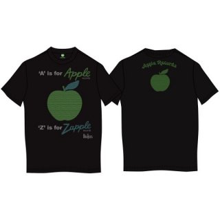 THE BEATLES A is for Apple with Back Printing Blk, T