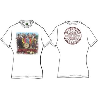 THE BEATLES Sgt Pepper with Back Printing White, ǥT
