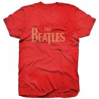 THE BEATLES Drop T Logo with Rhinestone Application Red, ǥT