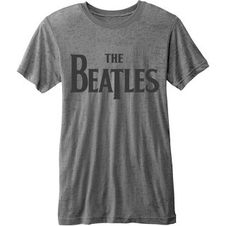THE BEATLES Drop T Logo with Burn Out Finishing, T