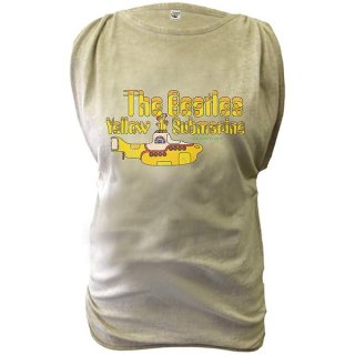 THE BEATLES Yellow Submarine with Oil Washed Finishing & Discharge Printing, ǥT