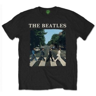 THE BEATLES Abbey Road with logo, T