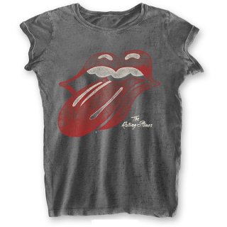 THE ROLLING STONES Vintage Tongue With Burn Out Finishing, ǥT