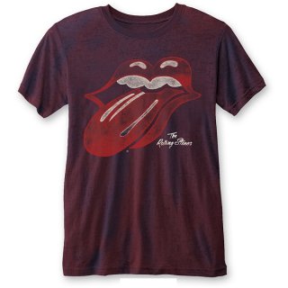 THE ROLLING STONES Vintage Tongue With Burn Out Finishing, T