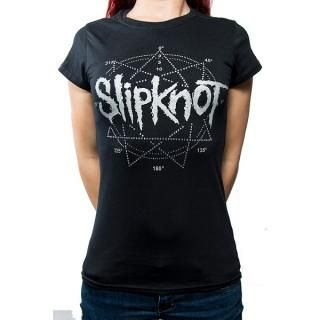 SLIPKNOT Logo Star with Rhinestone Application, ǥT