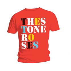 THE STONE ROSES Font Logo Red, T