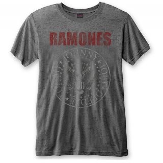 RAMONES Presidential Seal With Burn Out Finishing, T