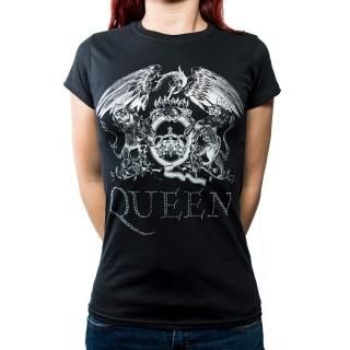 QUEEN Logo with Rhinestone Application, ǥT