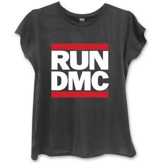 RUN DMC Logo With Skinny Fitting Blk, ǥT