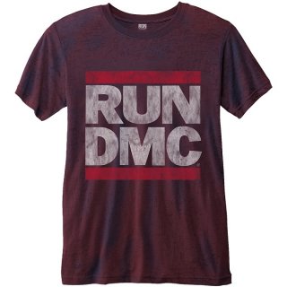 RUN DMC Logo Vintage With Burn Out Finishing, T