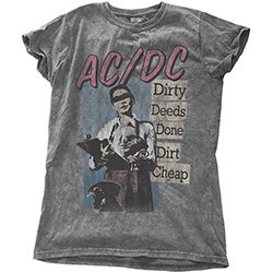 AC/DC Dirty Deeds Done Dirt Cheap with Snow Wash Finishing, ǥT