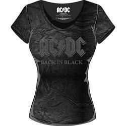 AC/DC Back in Black with Acid Wash Finish, ǥT