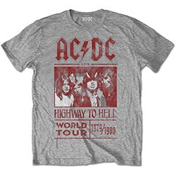AC/DC Highway to Hell World Tour 1979/1980 with Back Printing, T