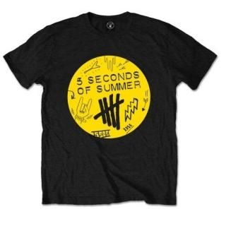 5 SECONDS OF SUMMER Scribble Logo, T