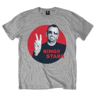 RINGO STARR Peace Red Circle, Tシャツ