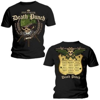 FIVE FINGER DEATH PUNCH War Head with Back Printing, T