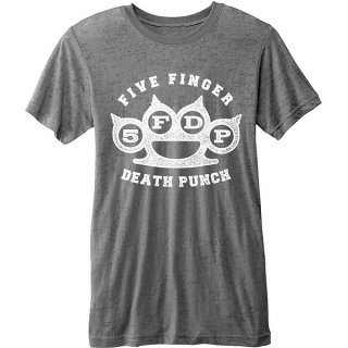 FIVE FINGER DEATH PUNCH Brass Knuckle with Burn Out Finishing, Tシャツ