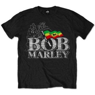 BOB MARLEY Distressed Logo, T