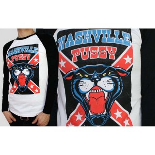 NASHVILLE PUSSY Panther Baseball, ラグランロングTシャツ