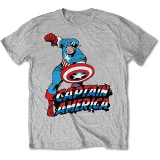 MARVEL COMICS Simple Captain America, Tシャツ