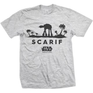 STAR WARS Rogue One At-At Silhouette Scarif, Tシャツ