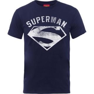 DC COMICS Superman Logo Spray Blk, T